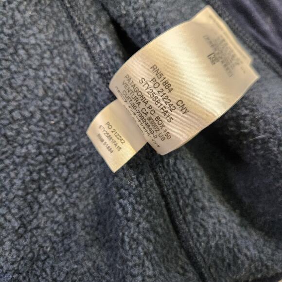 Patagonia Better Sweater Vest Mens Large Blue Fleece Full Zip Texas Tech Jacket - Picture 9 of 11